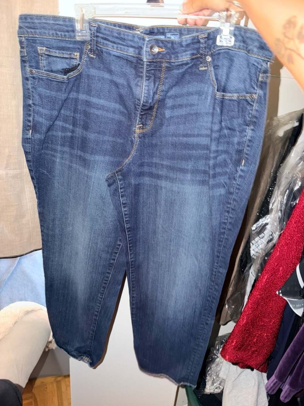 Sonoma Life + Style Boyfriend Jeans Size 16W Blue Denim